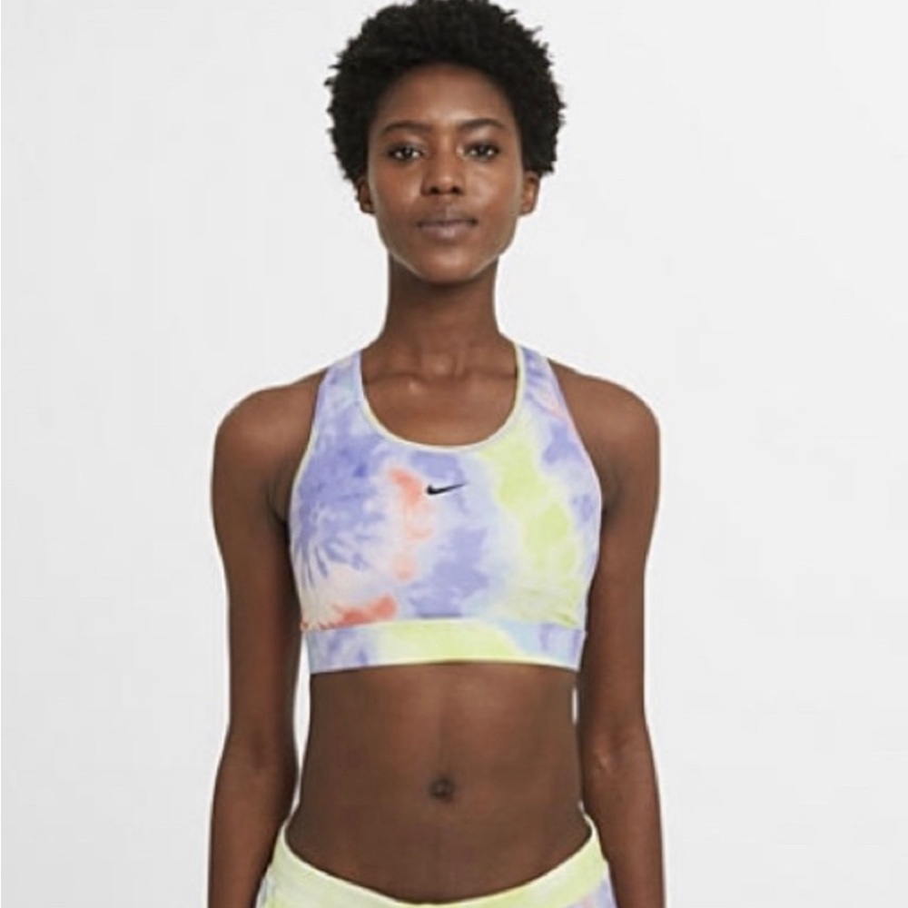 Nike Dri Fit Womens Small Purple Tie Dye Sports Bra